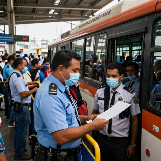 Ministro Astudillo inspecciona Central 105 para blindar la seguridad en el transporte público