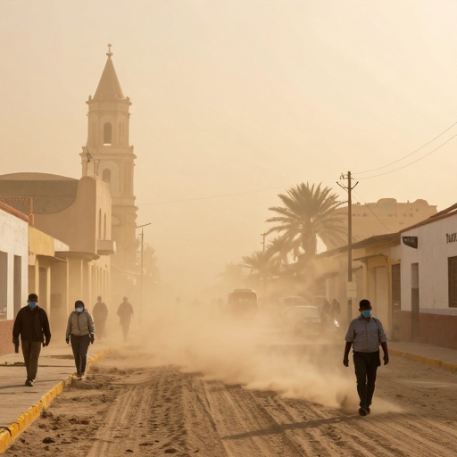 Tacna: Vientos fuertes alertan a la población y recomiendan uso de mascarillas