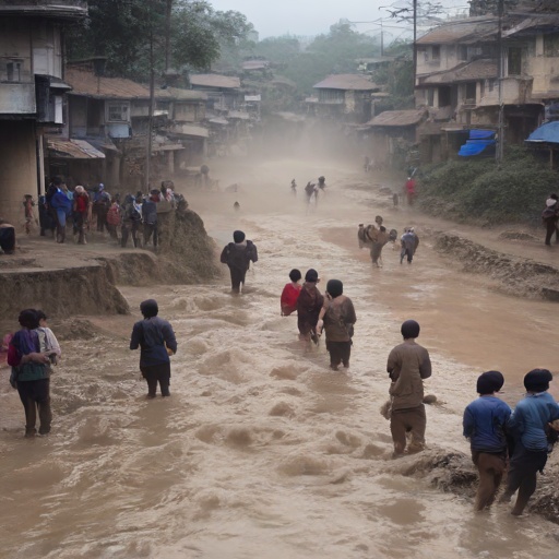 Nepal: el balance de muertos por inundaciones cruza los 160 en la frontera con China
