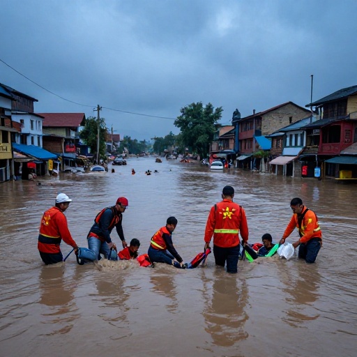 Nepal confirma 579 muertos por riada; China reanuda rescate