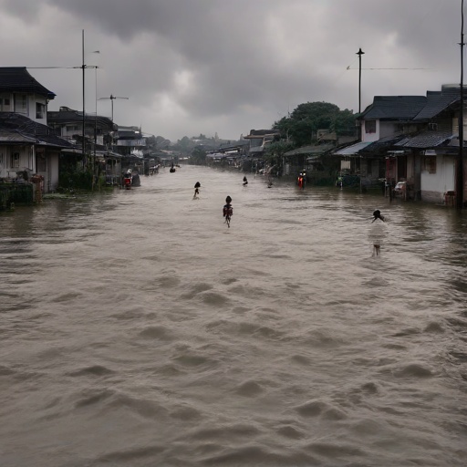 Tifón Gaenari causa inundaciones severas en Fujian, China