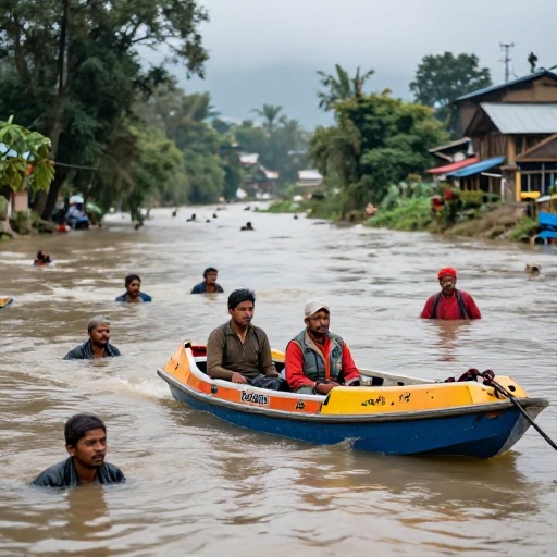 Inundaciones en Nepal y China dejan 160 muertos por riada del Bhote Koshi