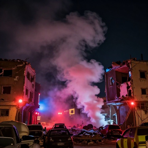 Edificio colapsado en Gaza deja 20 muertos por la noche