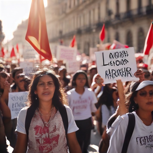Marcha feminista moviliza Lima por derechos laborales femeninos